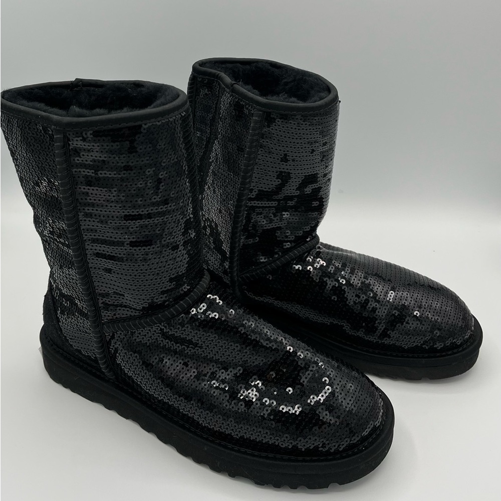 UGG Black Sequin Winter Boots